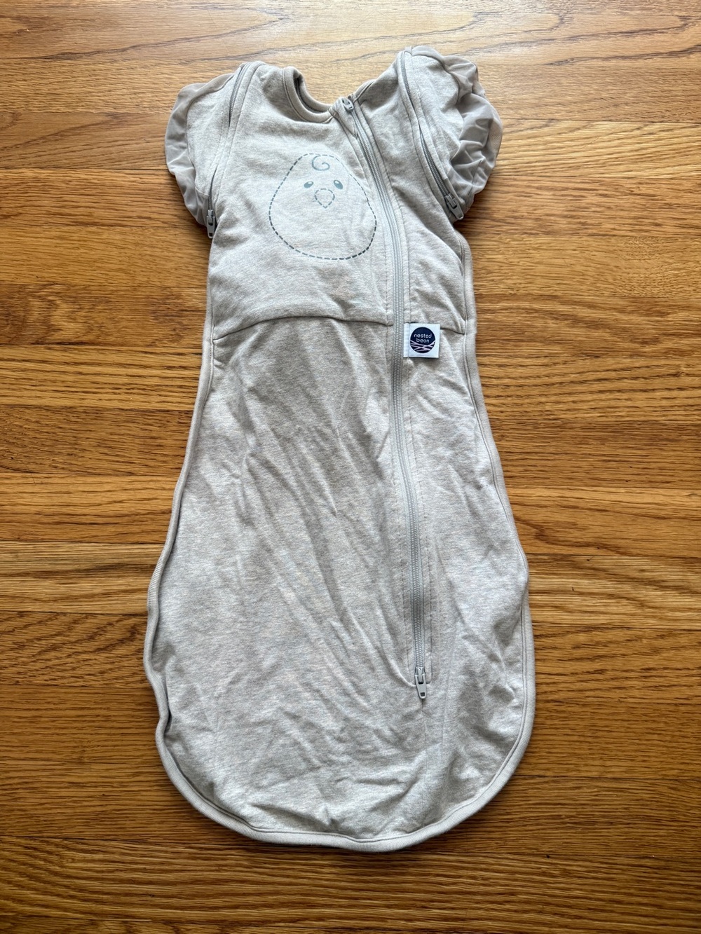 Nested bean zen one swaddle in Sand 3-6 mos.